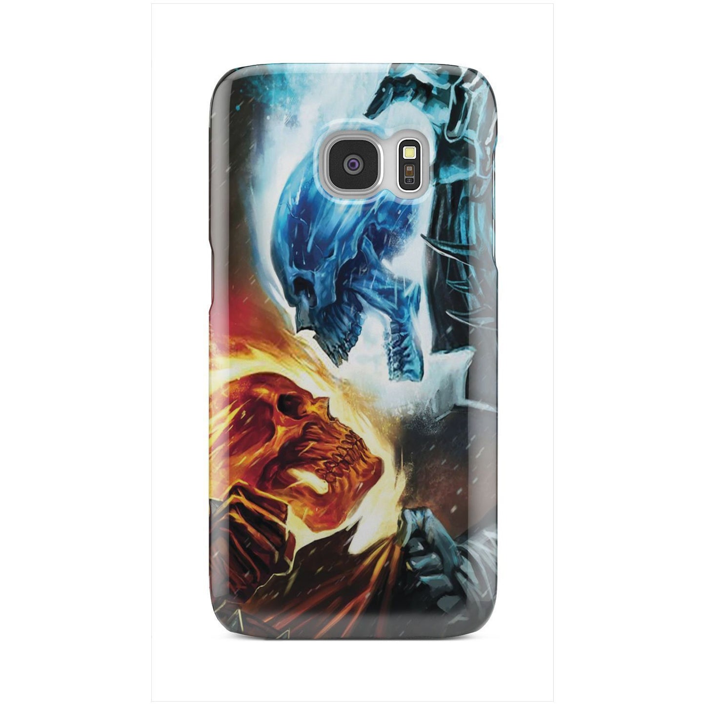 Fire and ice skull phone case-Phone Case-wc-fulfillment-Galaxy S6-Vibe Cosy™