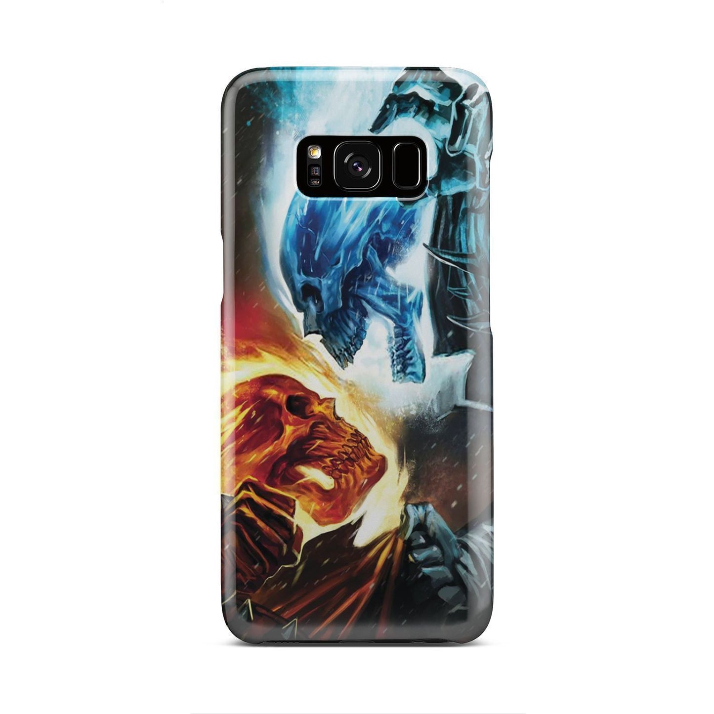 Fire and ice skull phone case-Phone Case-wc-fulfillment-Galaxy S8-Vibe Cosy™