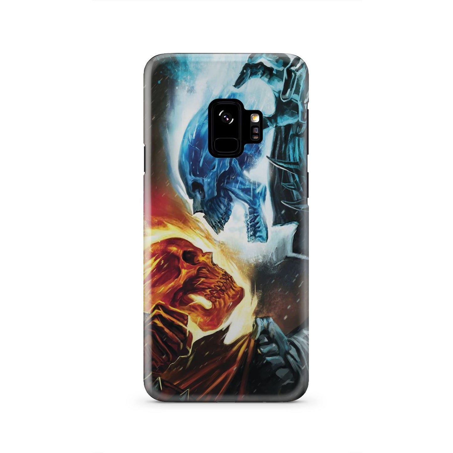 Fire and ice skull phone case-Phone Case-wc-fulfillment-Galaxy S9-Vibe Cosy™