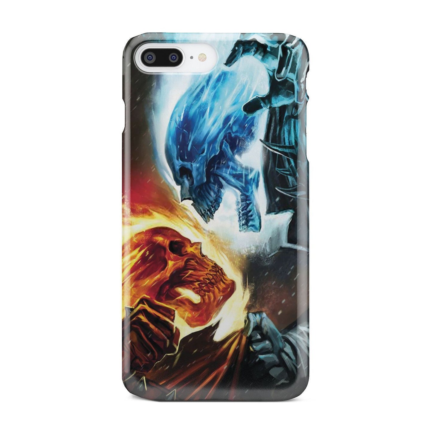 Fire and ice skull phone case-Phone Case-wc-fulfillment-iPhone 8 Plus-Vibe Cosy™