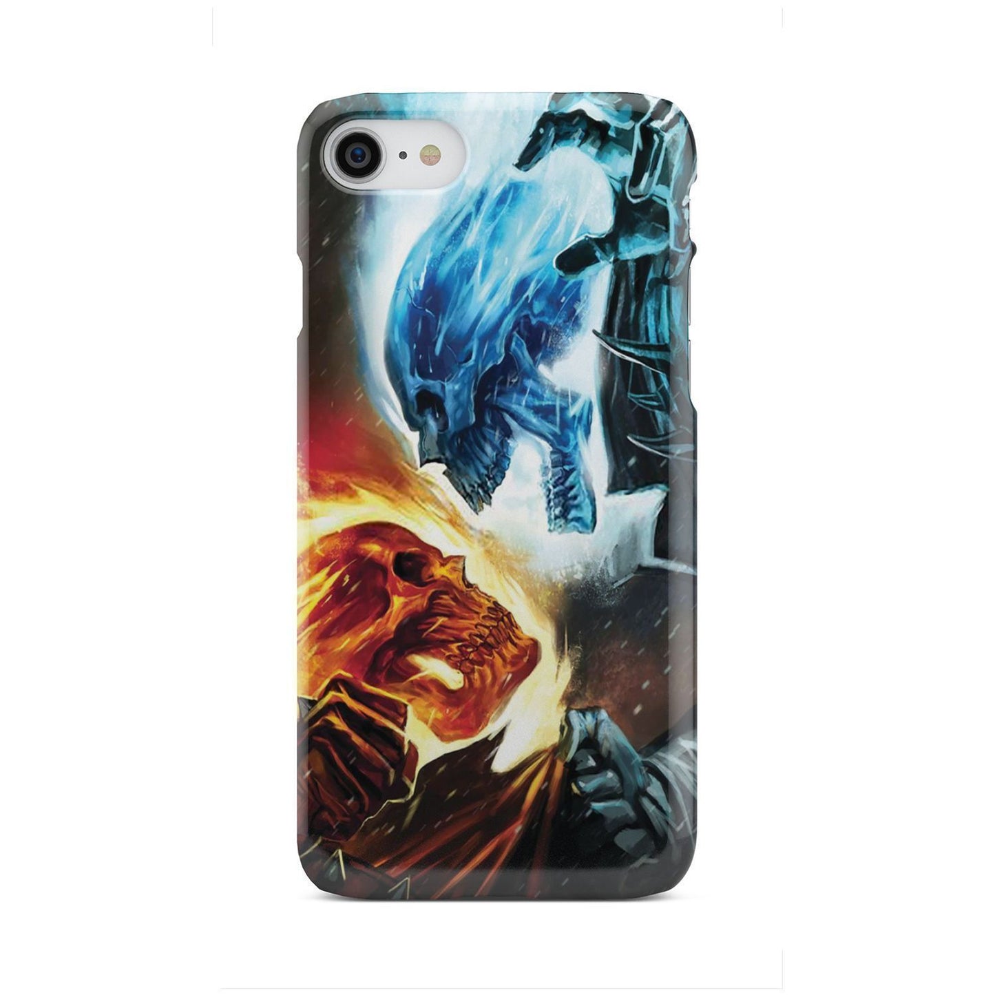 Fire and ice skull phone case-Phone Case-wc-fulfillment-iPhone 7-Vibe Cosy™