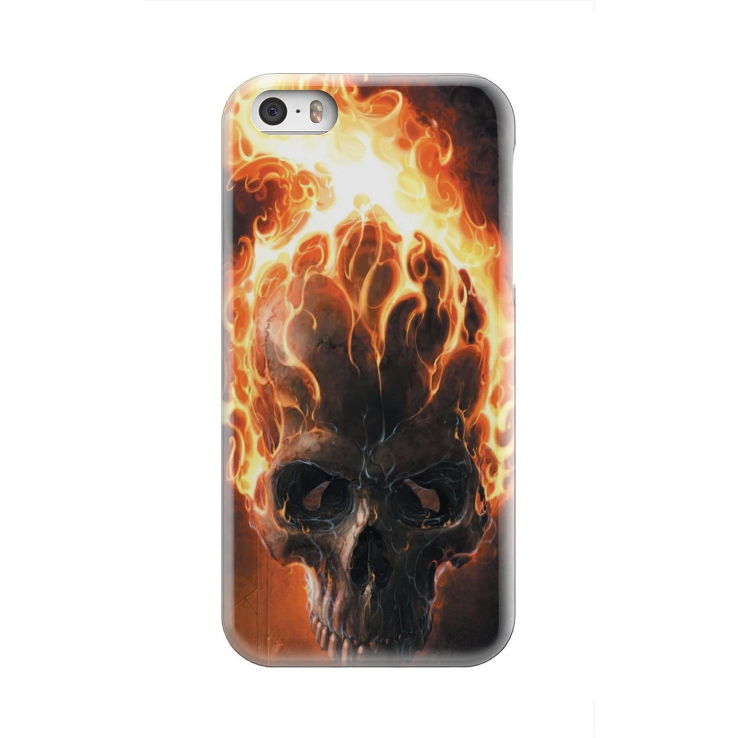 Fire skull 2 phone case-Phone Case-wc-fulfillment-iPhone 5-Vibe Cosy™