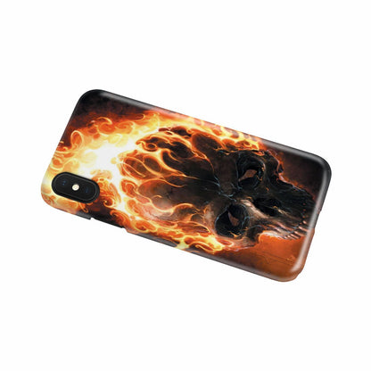 Fire skull 2 phone case-Phone Case-wc-fulfillment-iPhone X-Vibe Cosy™