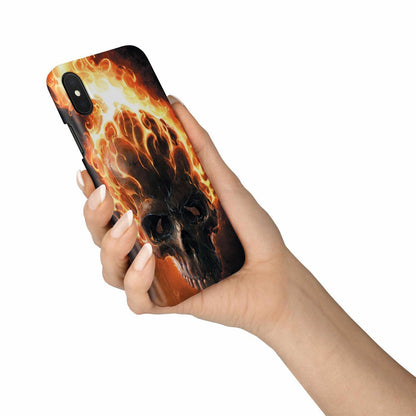 Fire skull 2 phone case-Phone Case-wc-fulfillment-iPhone X-Vibe Cosy™