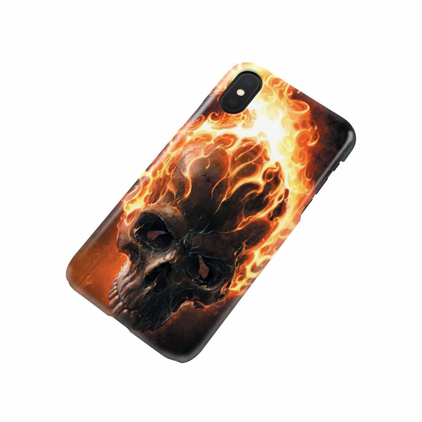 Fire skull 2 phone case-Phone Case-wc-fulfillment-iPhone X-Vibe Cosy™