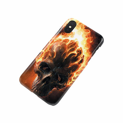 Fire skull 2 phone case-Phone Case-wc-fulfillment-iPhone X-Vibe Cosy™