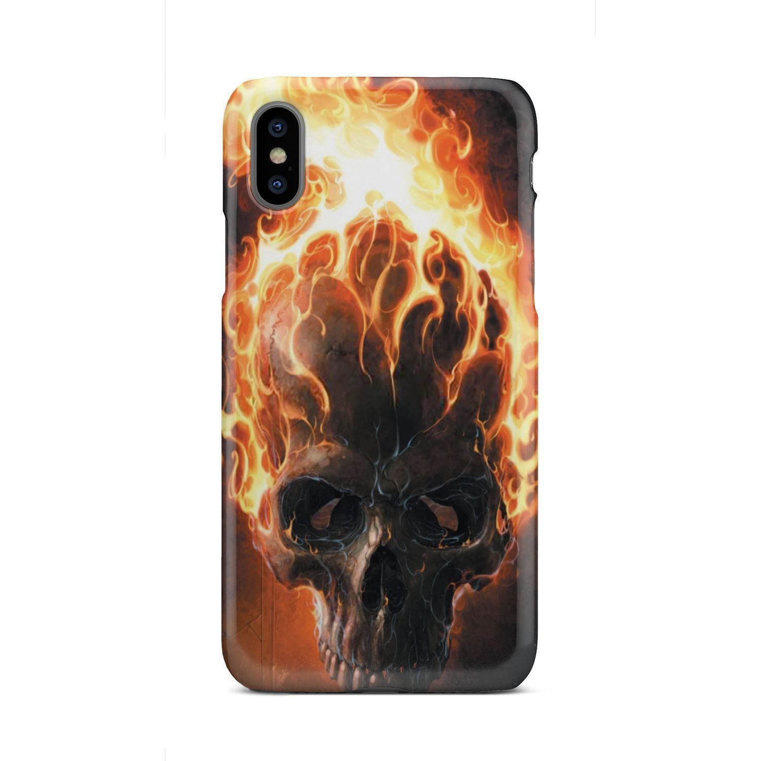 Fire skull 2 phone case-Phone Case-wc-fulfillment-iPhone X-Vibe Cosy™