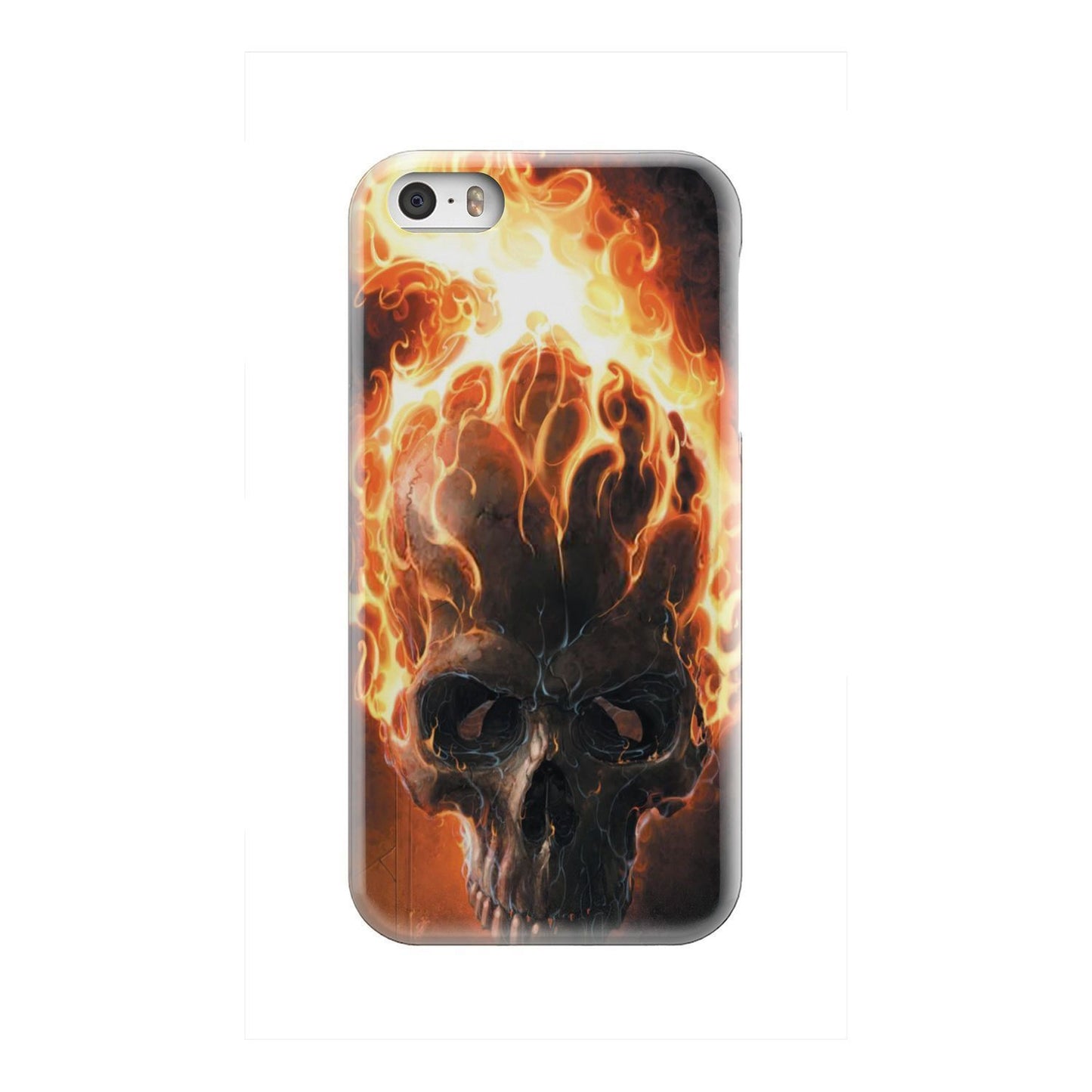 Fire skull 2 phone case-Phone Case-wc-fulfillment-iPhone SE-Vibe Cosy™