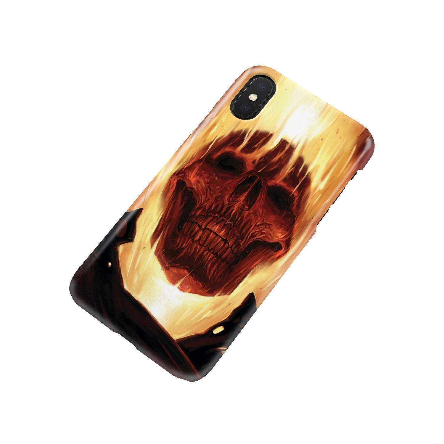 Fire skull 3 phone case-Phone Case-wc-fulfillment-iPhone X-Vibe Cosy™