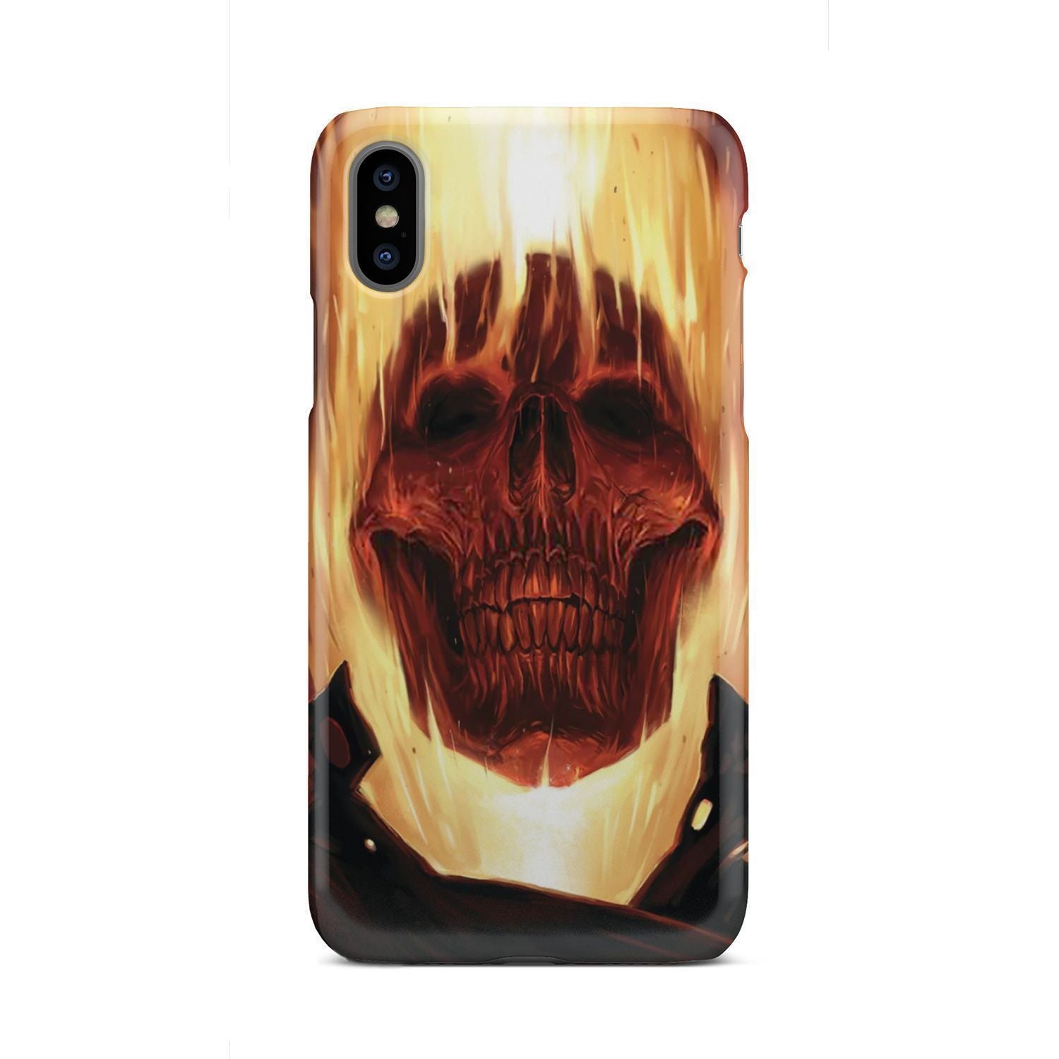 Fire skull 3 phone case-Phone Case-wc-fulfillment-iPhone X-Vibe Cosy™