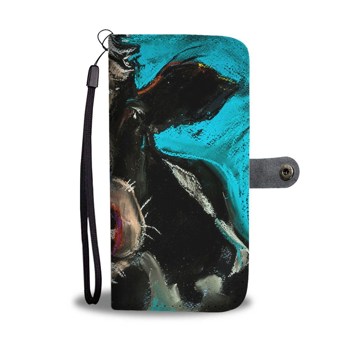 Watercolor Cow Wallet Phone Case-Wallet Case-wc-fulfillment-iPhone X / Xs-Vibe Cosy™