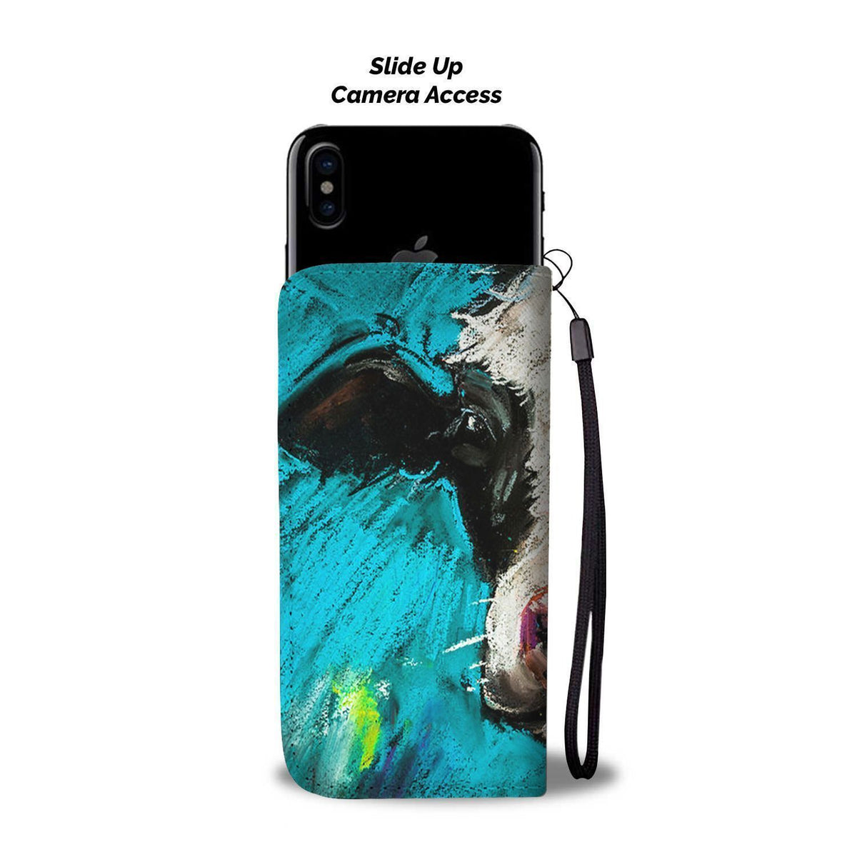 Watercolor Cow Wallet Phone Case-Wallet Case-wc-fulfillment-iPhone X / Xs-Vibe Cosy™