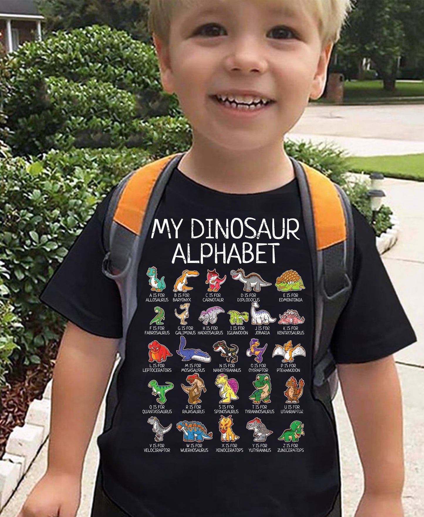 My Dinosaur Alphabet tshirt for Kids