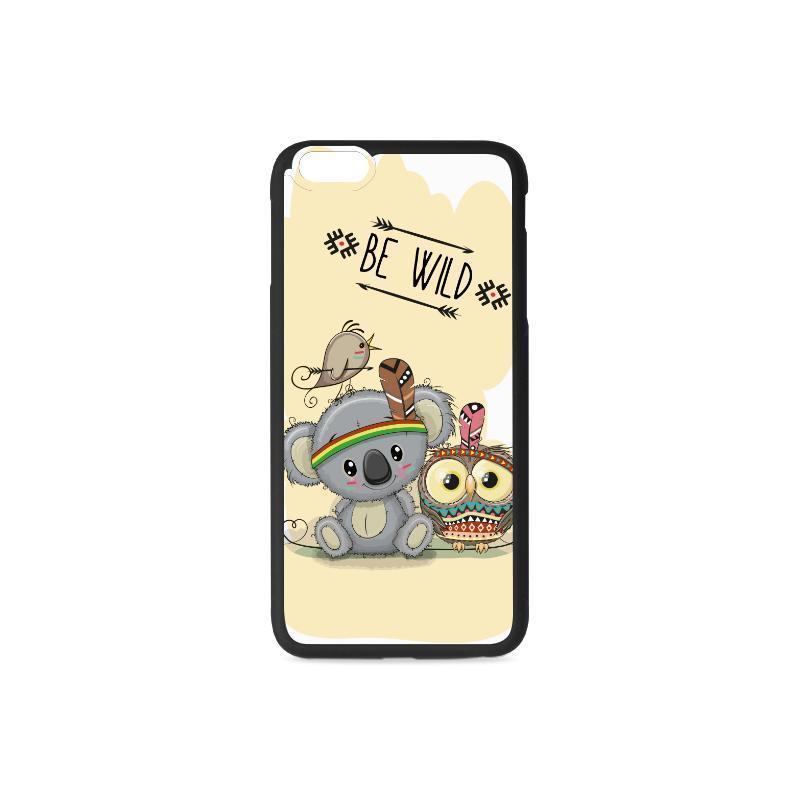 AUSTRALIA KOALA BE WILD PHONE CASE H5-RUBBER PHONE CASES-HP Arts-One Size-Rubber Case for iPhone 6/6s Plus-Vibe Cosy™