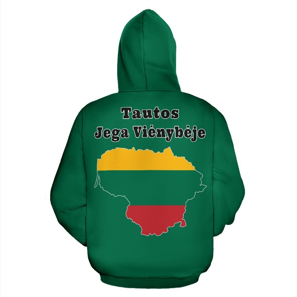 Lithuania Spirit Hoodie-Apparel-Phaethon-Zipped Hoodie-S-Vibe Cosy™