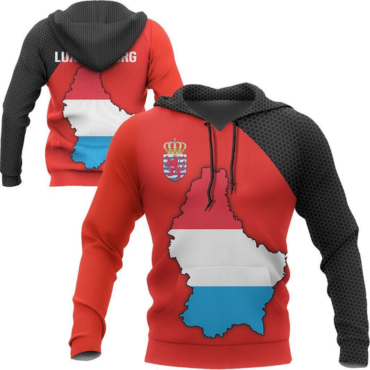 Luxembourg Map Special Hoodie-Apparel-Phaethon-Hoodie-S-Vibe Cosy™