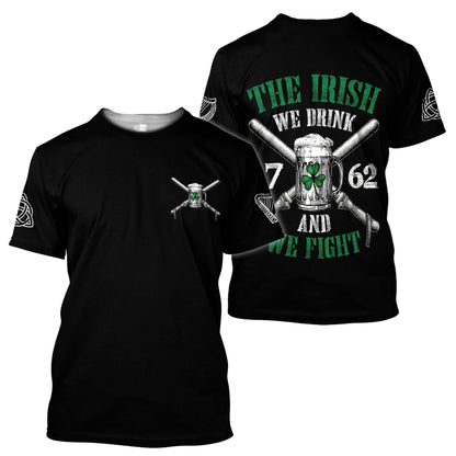 Irish Saint Patrick Day 3D All Over Printed Unisex Shirt