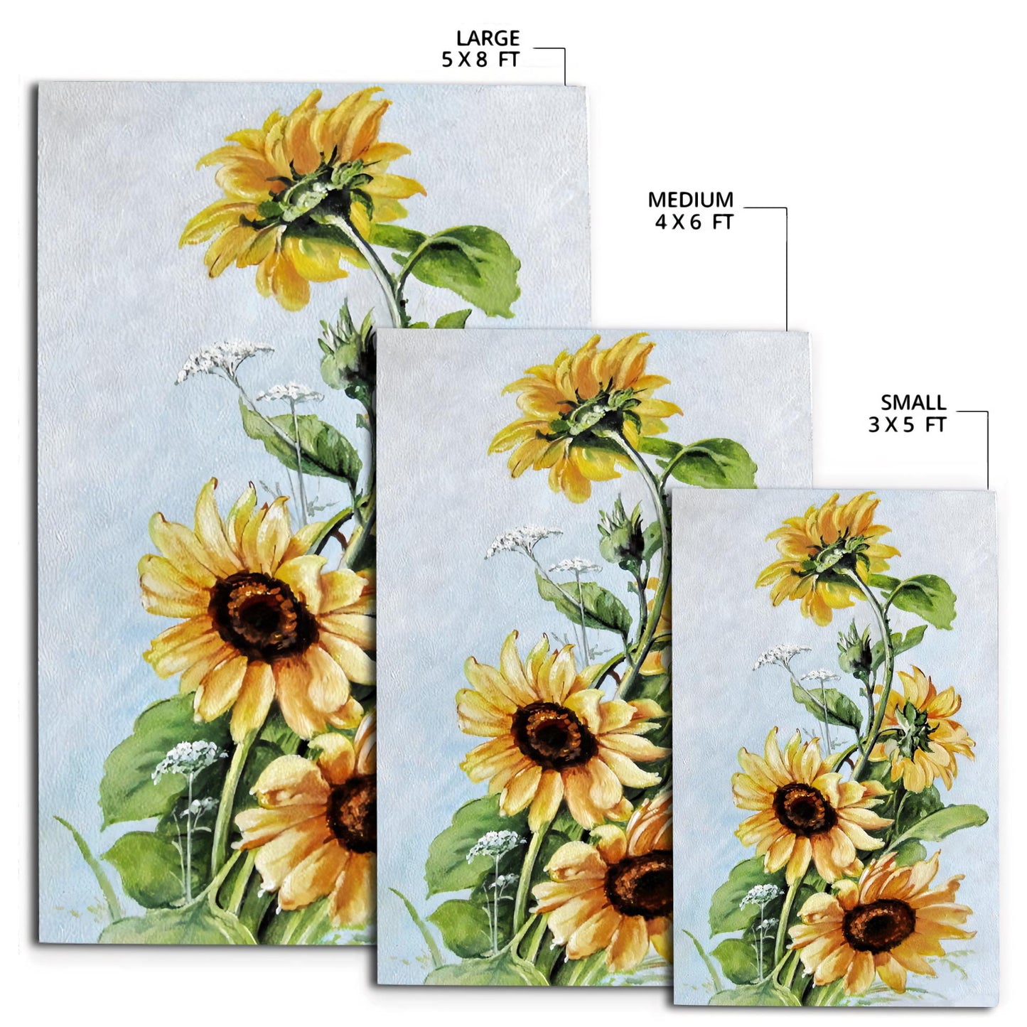Sunflower Lover Rug DQB07272004-TQH-Rug-TQH-S (3'x5')-Vibe Cosy™
