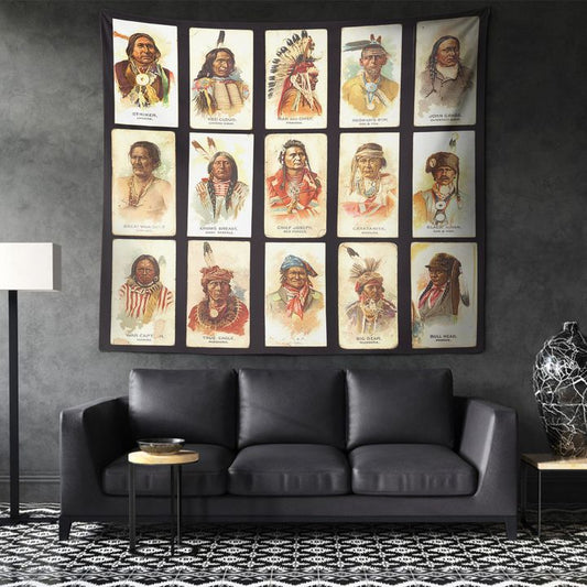 Native American 3D All Over Printed Tapestry