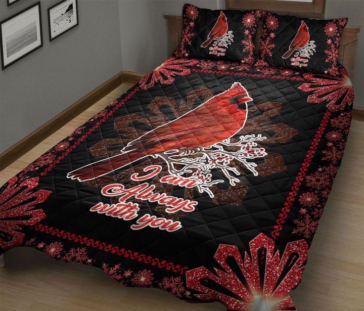 Cardinal Bird Quilt Bedding Set