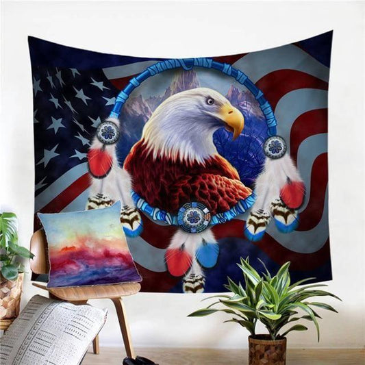 Native American 3D All Over Printed Tapestry