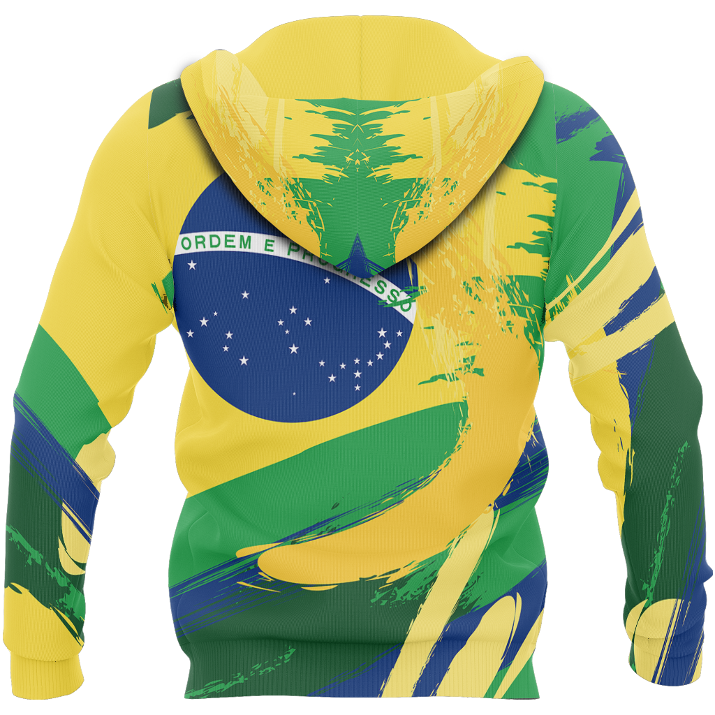 Brasil Athletic Spirit Pullover Hoodie-Apparel-Phaethon-Hoodie-S-Vibe Cosy™