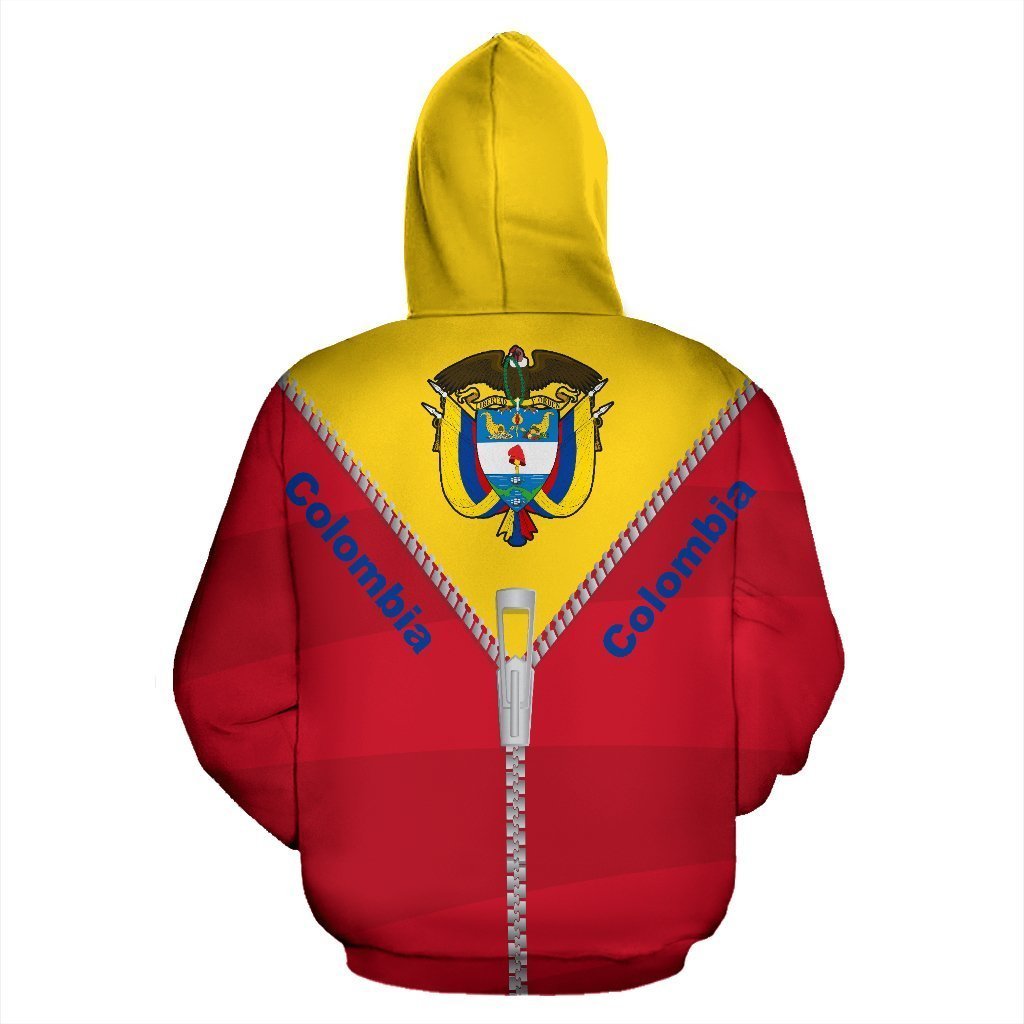 Colombia Hoodie With Straight Zipper Style-Apparel-Phaethon-Zip- Up Hoodie-S-Vibe Cosy™