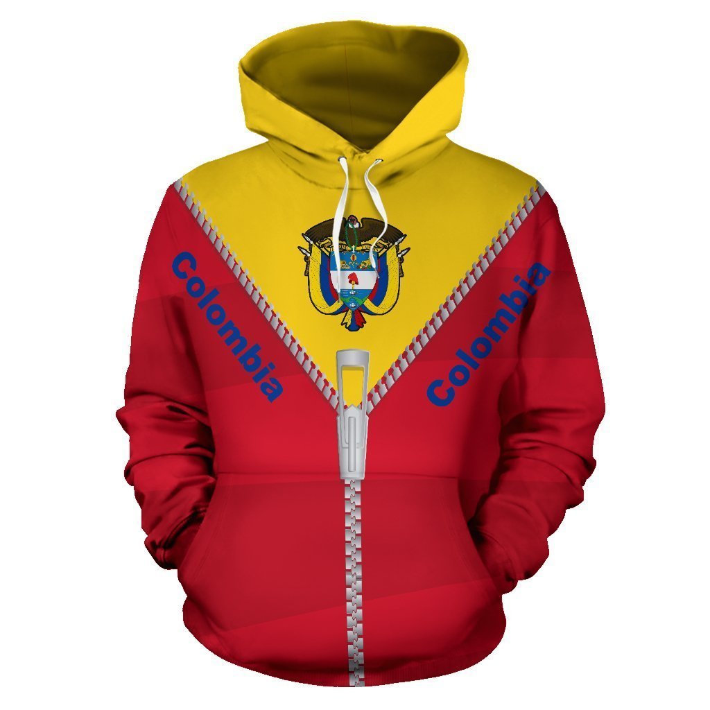 Colombia Hoodie With Straight Zipper Style-Apparel-Phaethon-Hoodie-S-Vibe Cosy™