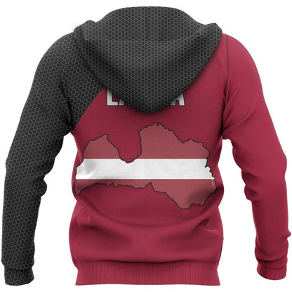 Latvia Map Special Pullover Hoodie-Apparel-Phaethon-Hoodie-S-Vibe Cosy™