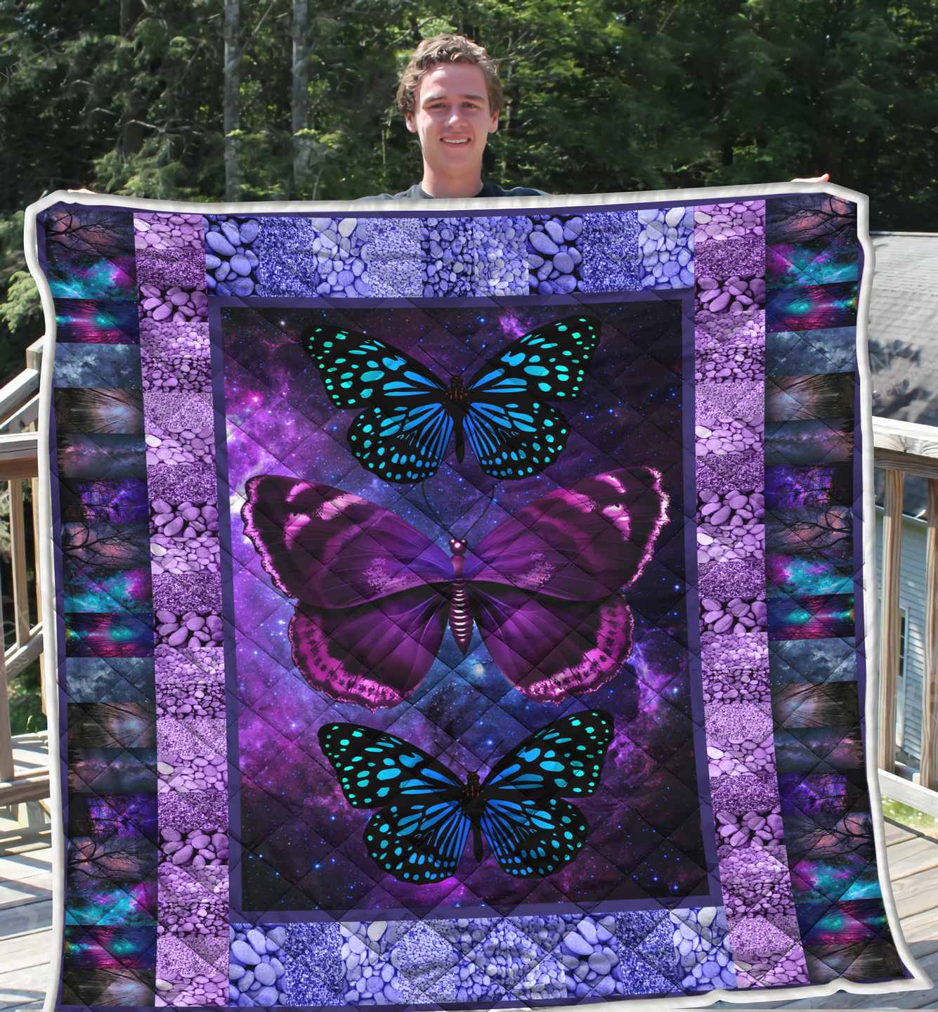 Butterfly Quilt Blanket Ph1017-Quilt-PH-Queen-Vibe Cosy™