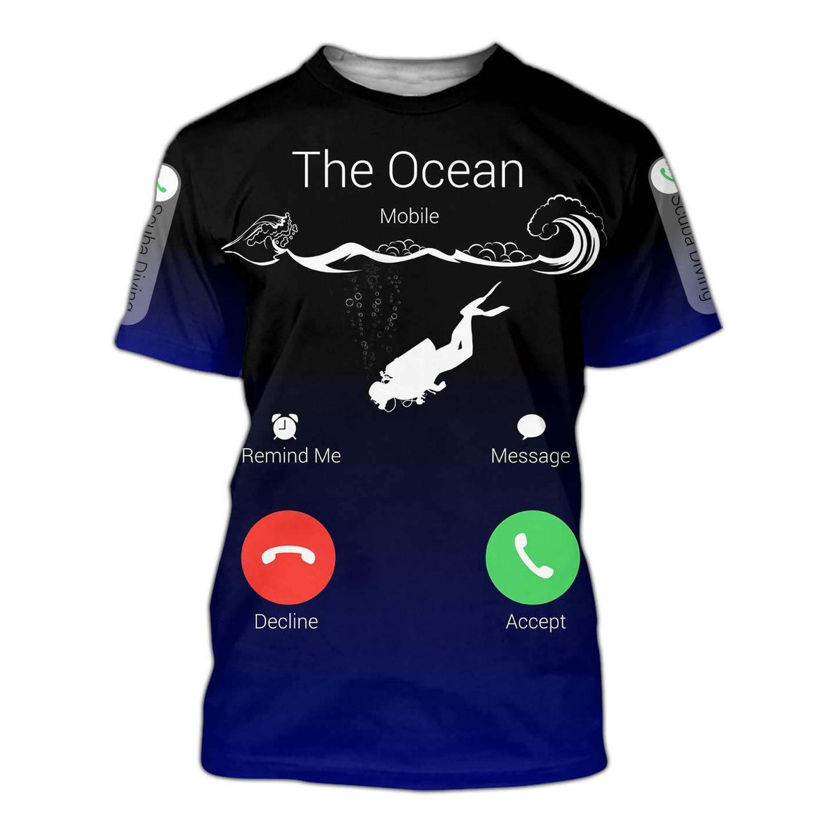SCUBA DIVING THE OCEAN IS CALLING 3D ALL OVER PRINTED SHIRTS MP833-Apparel-MP-Hoodie-S-Vibe Cosy™