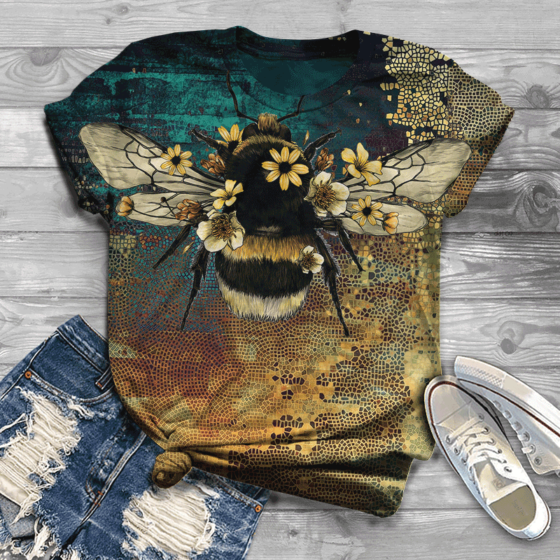 Bee 3D All Over Print Hoodie MP849-Apparel-MP-T shirt-S-Vibe Cosy™