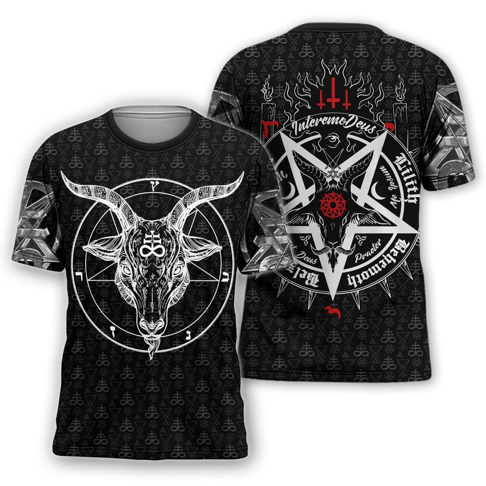Satanic 5 Letters 3D All Over Printed Hoodie MP855-Apparel-MP-T shirt-S-Vibe Cosy™