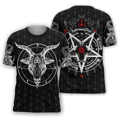 Satanic 5 Letters 3D All Over Printed Hoodie MP855-Apparel-MP-T shirt-S-Vibe Cosy™