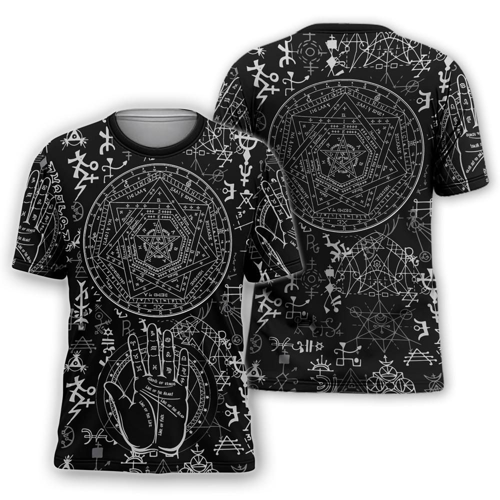 Occult Satan 3D All Over Printed Shirts Hoodie MP852-Apparel-MP-T shirt-S-Vibe Cosy™