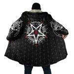 Satanic 5 Letters Hooded Coat MP855-Apparel-MP-Coat-S-Vibe Cosy™
