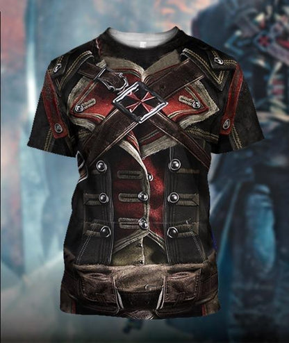 3D All Over Printed Assassin Knights Templar Tops-Apparel-MP-T-Shirt-S-Vibe Cosy™