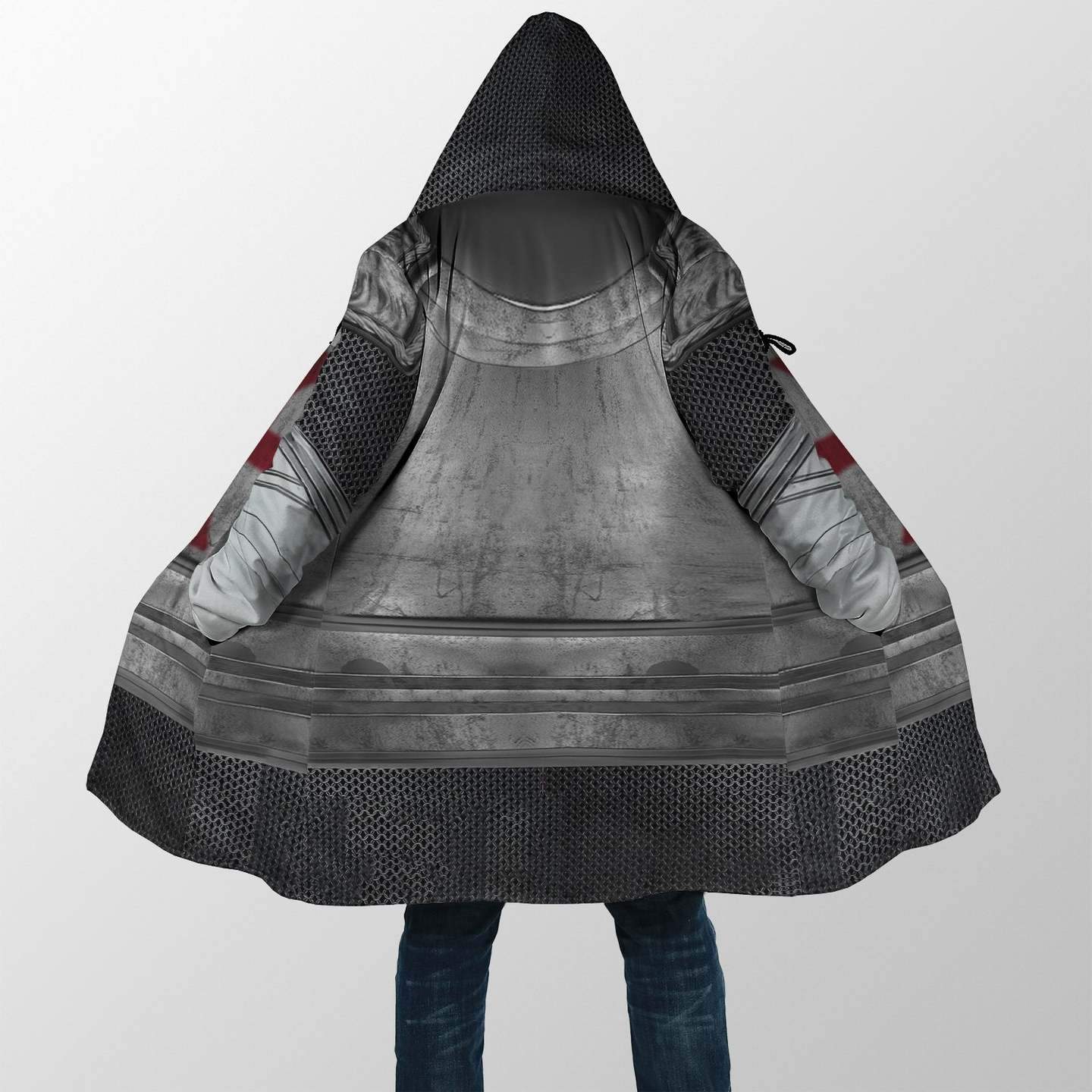 KNIGHTS TEMPLAR 3D ALL OVER PRINTED FLEECE HOODIE FOR MEN AND WOMEN MP825-Apparel-MP-Coat-S-Vibe Cosy™