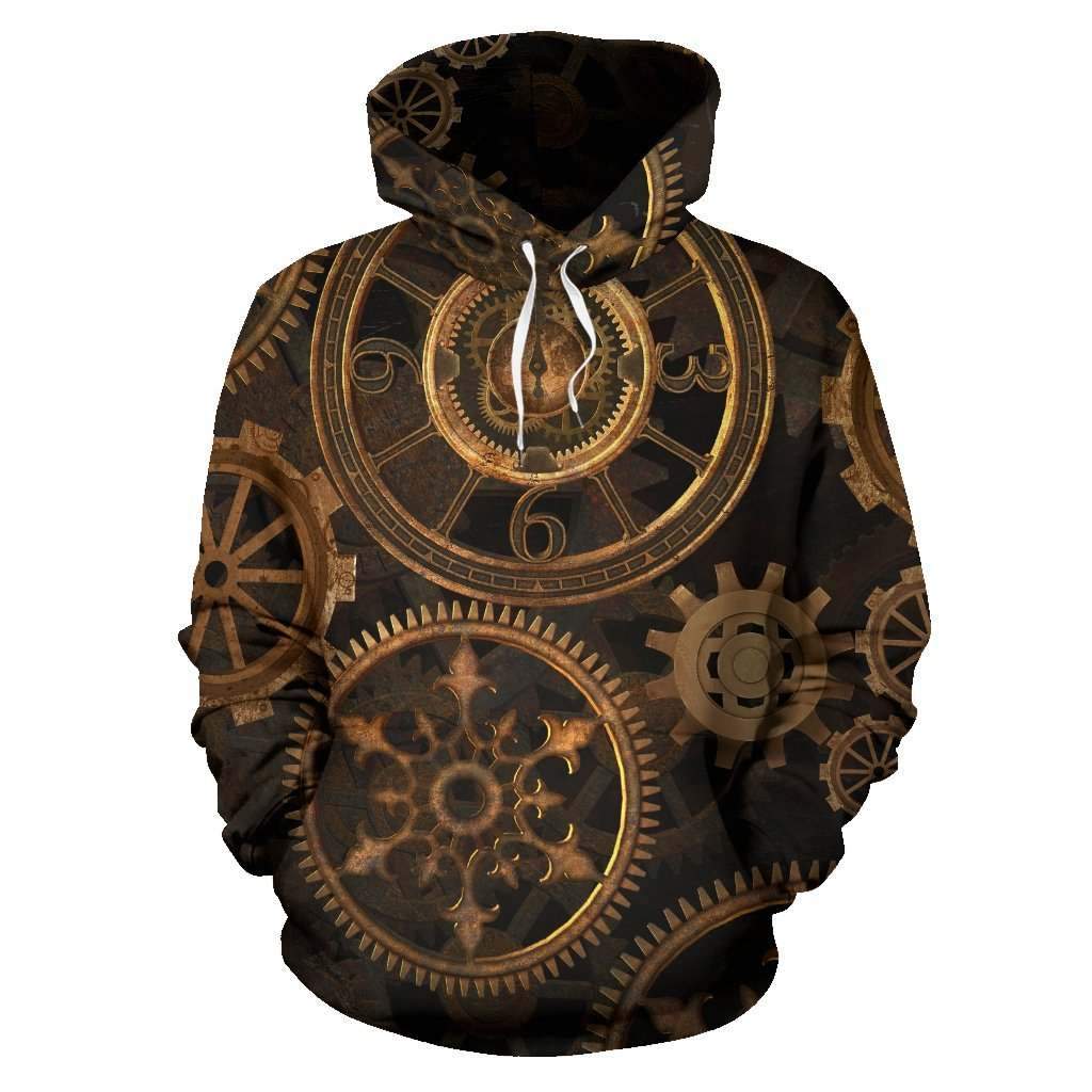 Steampunk Gears Hoodies HG3181-Apparel-HG-Hoodie-S-Vibe Cosy™