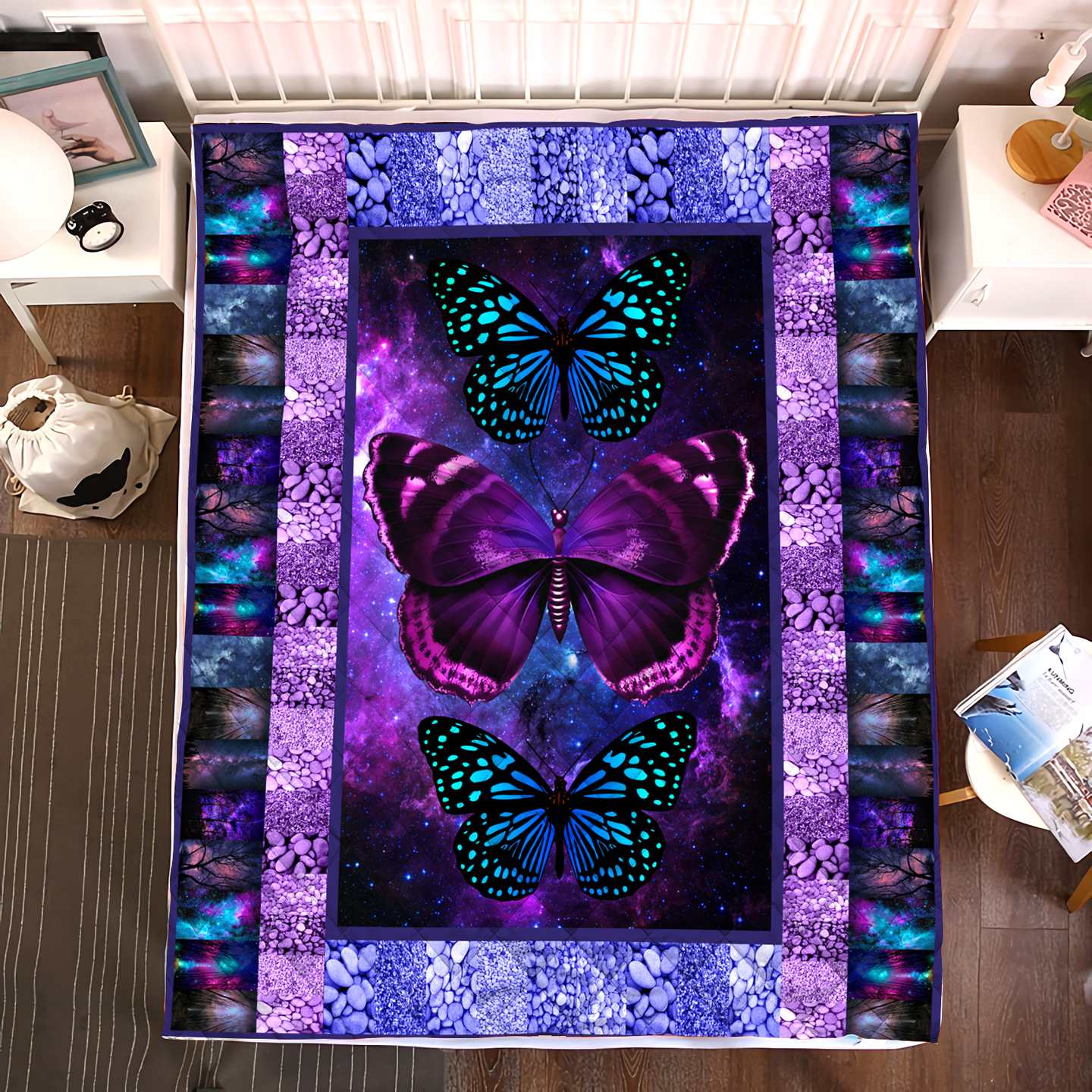 Butterfly Quilt Blanket Ph1017-Quilt-PH-Queen-Vibe Cosy™