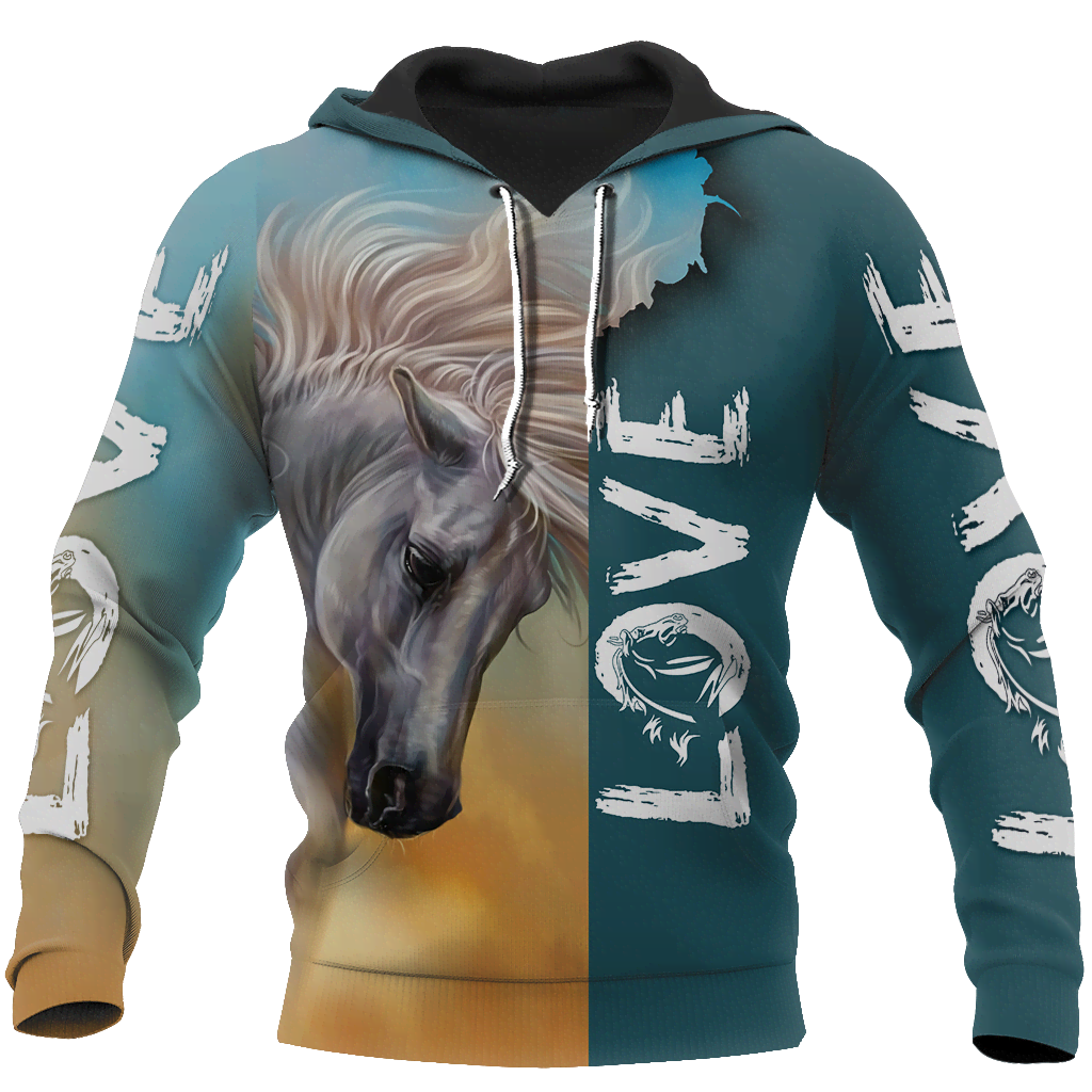 3D Arabian White Horse Shirt - Winter Set for Men and Women JJ16112-Apparel-NNK-Hoodie-S-Vibe Cosy™