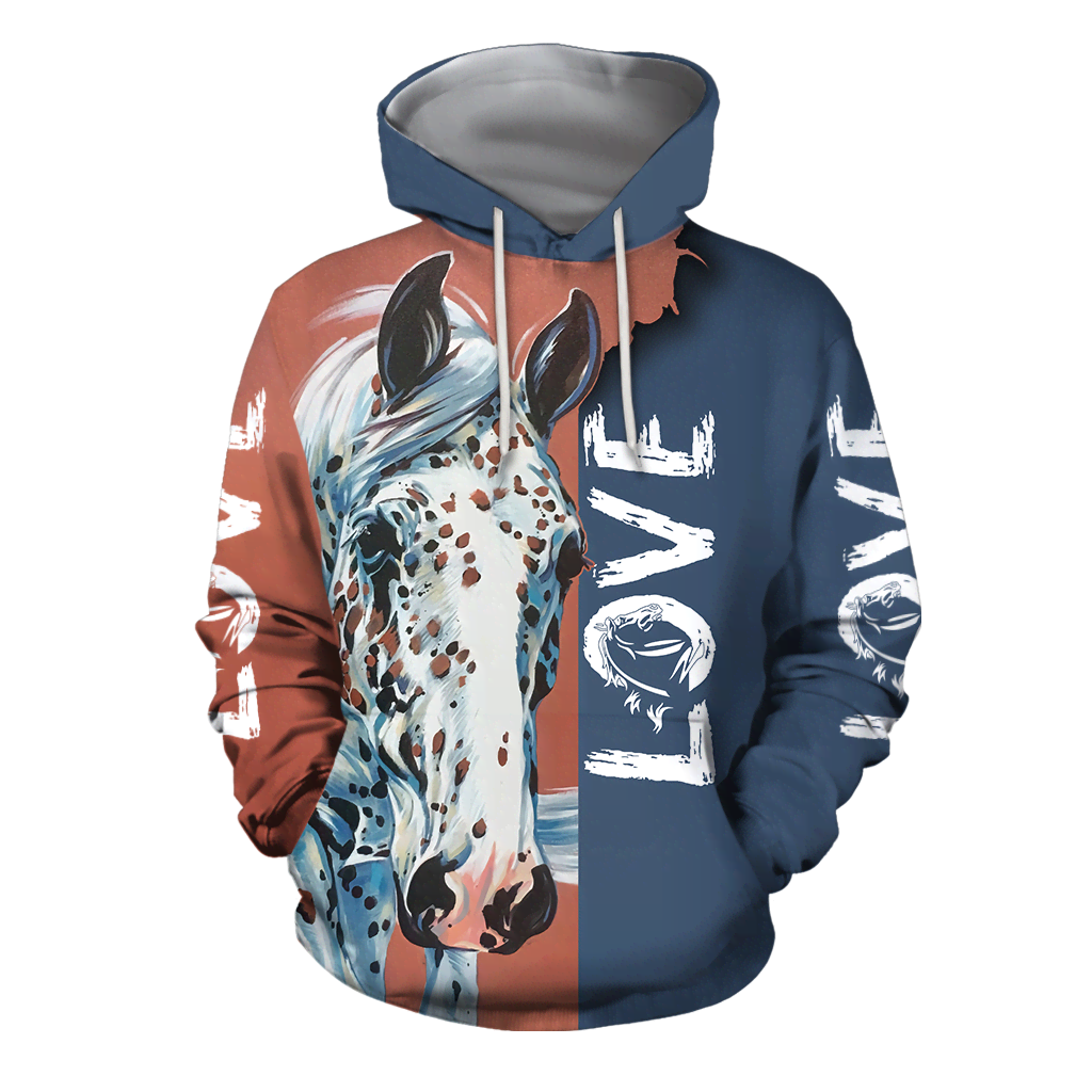 3D Appaloosa Horse Shirt - Winter Set for Men and Women JJ1614-Apparel-NNK-Hoodie-S-Vibe Cosy™