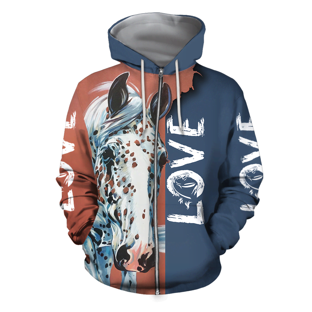 3D Appaloosa Horse Shirt - Winter Set for Men and Women JJ1614-Apparel-NNK-Hoodie-S-Vibe Cosy™