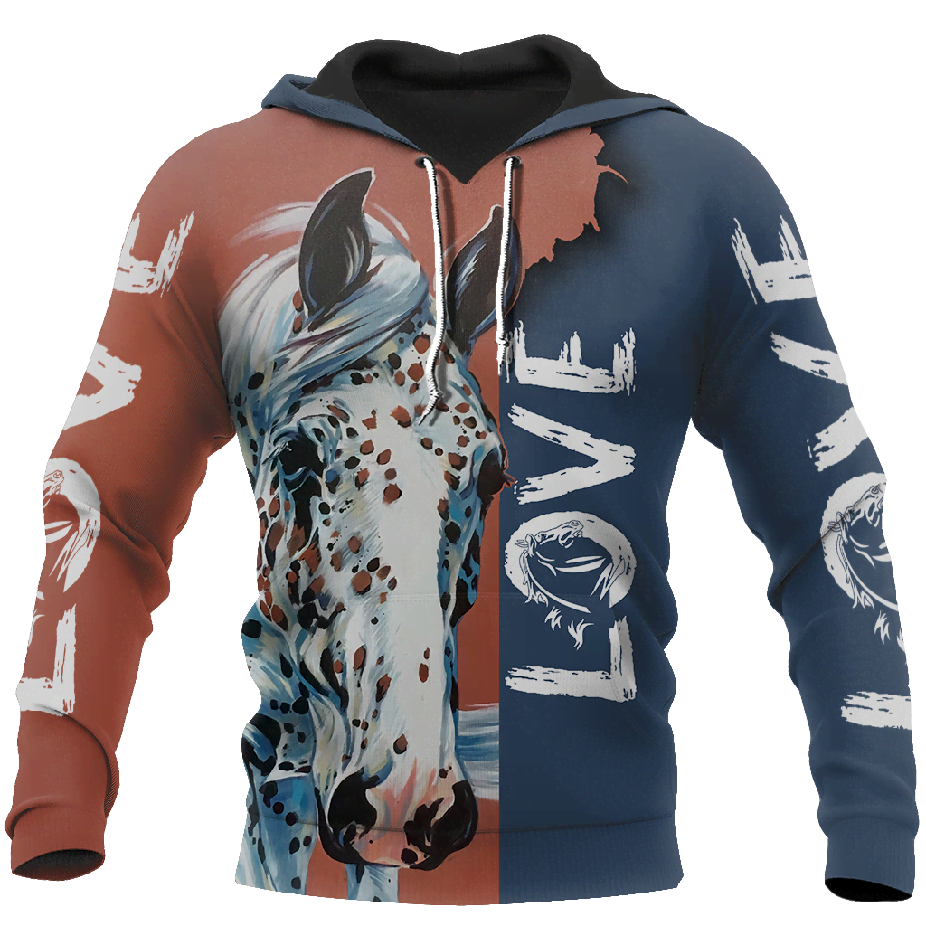 3D Appaloosa Horse Shirt - Winter Set for Men and Women JJ1614-Apparel-NNK-Hoodie-S-Vibe Cosy™