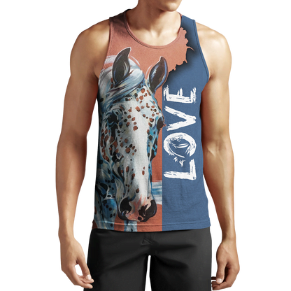 3D Appaloosa Horse Shirt - Winter Set for Men and Women JJ1614-Apparel-NNK-Tank Top-S-Vibe Cosy™