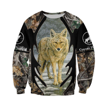 Coyote Hunting 3D All Over Printed Shirts for Men and Women MP881-Apparel-MP-Hoodie-S-Vibe Cosy™