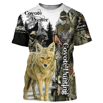 Coyote Hunting 3D All Over Printed Shirts for Men and Women MP883-Apparel-MP-Hoodie-S-Vibe Cosy™