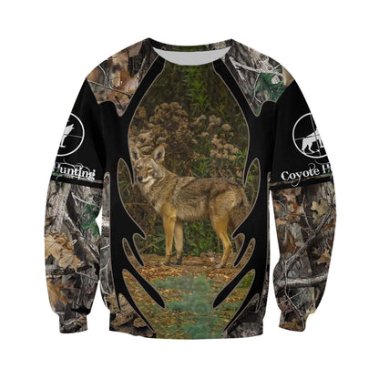 Coyote Hunting 3D All Over Printed Shirts for Men and Women MP880-Apparel-MP-Hoodie-S-Vibe Cosy™