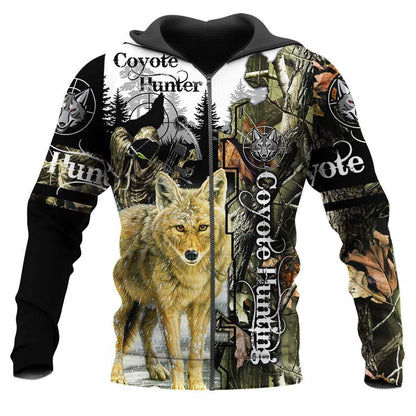 Coyote Hunting 3D All Over Printed Shirts for Men and Women MP883-Apparel-MP-Hoodie-S-Vibe Cosy™