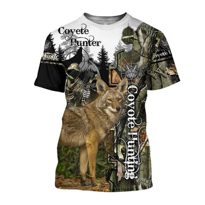 Coyote Hunting 3D All Over Printed Shirts for Men and Women MP882-Apparel-MP-T shirt-S-Vibe Cosy™